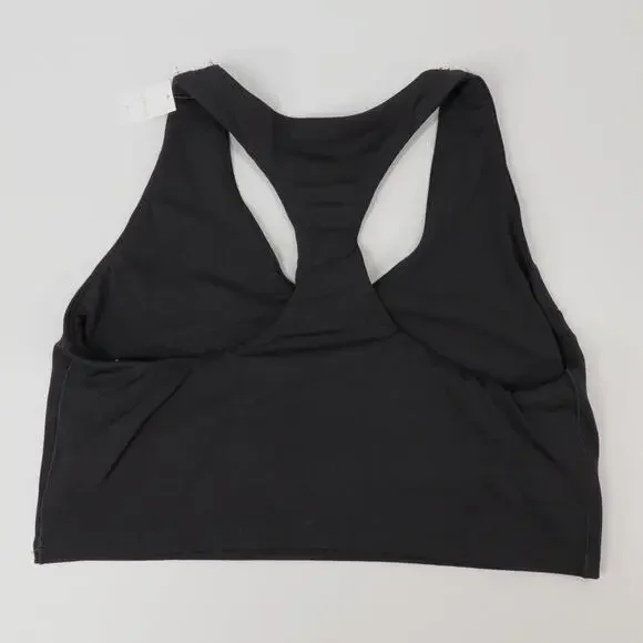 AERIE Offline Real Me Sports Bra Womens XL Black Longline Racerback Athleisure - Picture 4 of 15